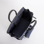 BIRKIN 25 CARGO CANVAS & SWIFT LEATHER BLEU MARINE WITH PALLADIUM HARDWARE (PHW)