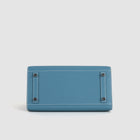 BIRKIN 25 (SELLIER SHAPE) EPSOM LEATHER BLEU JEAN WITH PALLADIUM HARDWARE (PHW)