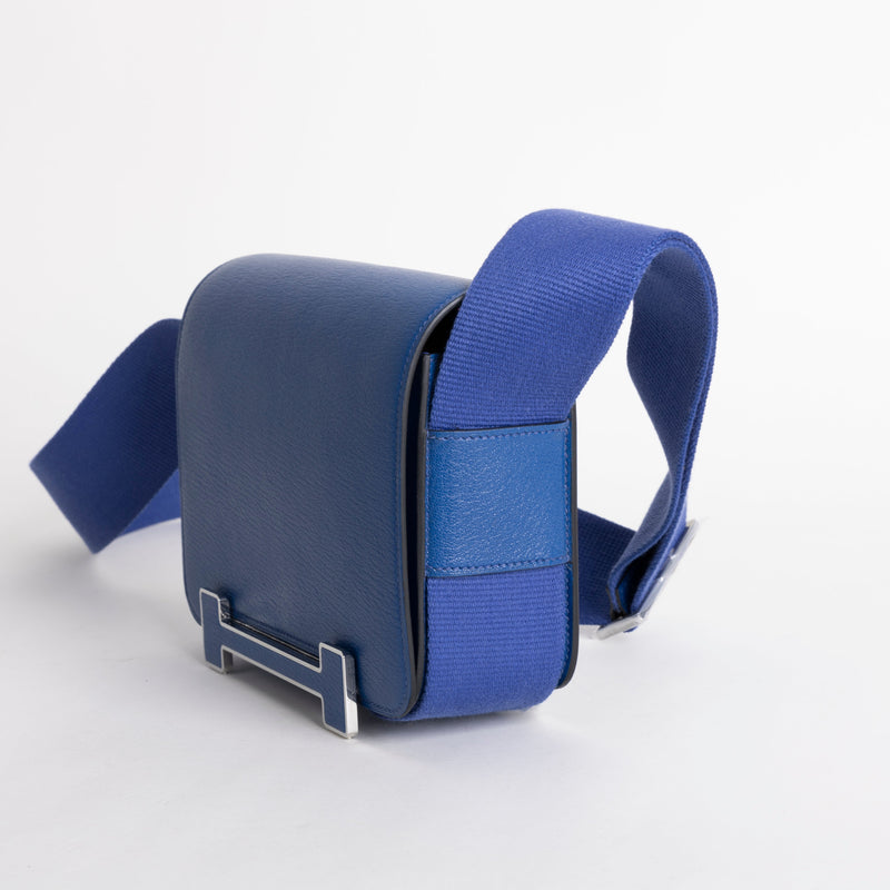 GETA CHEVRE LEATHER BLEU ELECTRIC WITH PALLADIUM HARDWARE (PHW)