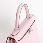KELLY 28 EPSOM LEATHER ROSE SAKURA WITH PALLADIUM HARDWARE (PHW)