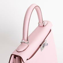 KELLY 28 EPSOM LEATHER ROSE SAKURA WITH PALLADIUM HARDWARE (PHW)