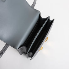 CONSTANCE 18 (MINI) LIZARD LEATHER GRIS FONCE WITH GOLD HARDWARE (GHW)