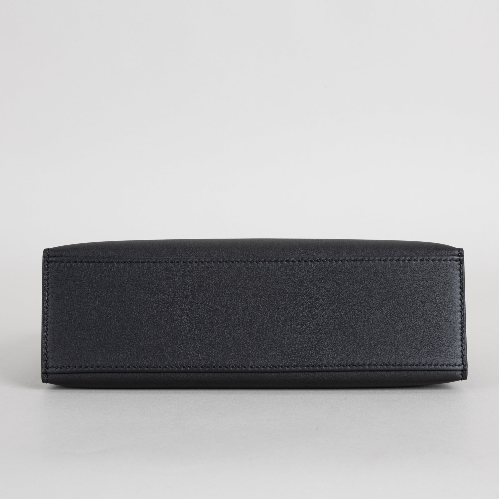 KELLY POCHETTE SWIFT LEATHER NOIR (BLACK) WITH PALLADIUM HARDWARE (PHW)