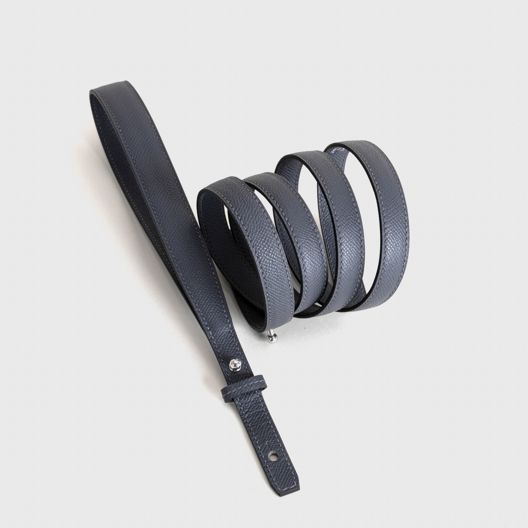 KELLY DEPECHES 25 EPSOM LEATHER GRIS MISTY WITH PALLADIUM HARDWARE (PHW)