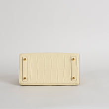 BIRKIN 20 (SELLIER SHAPE) MATTE MISSISSIPPIENSIS ALLIGATOR LEATHER VANILLA WITH GOLD HARDWARE (GHW)