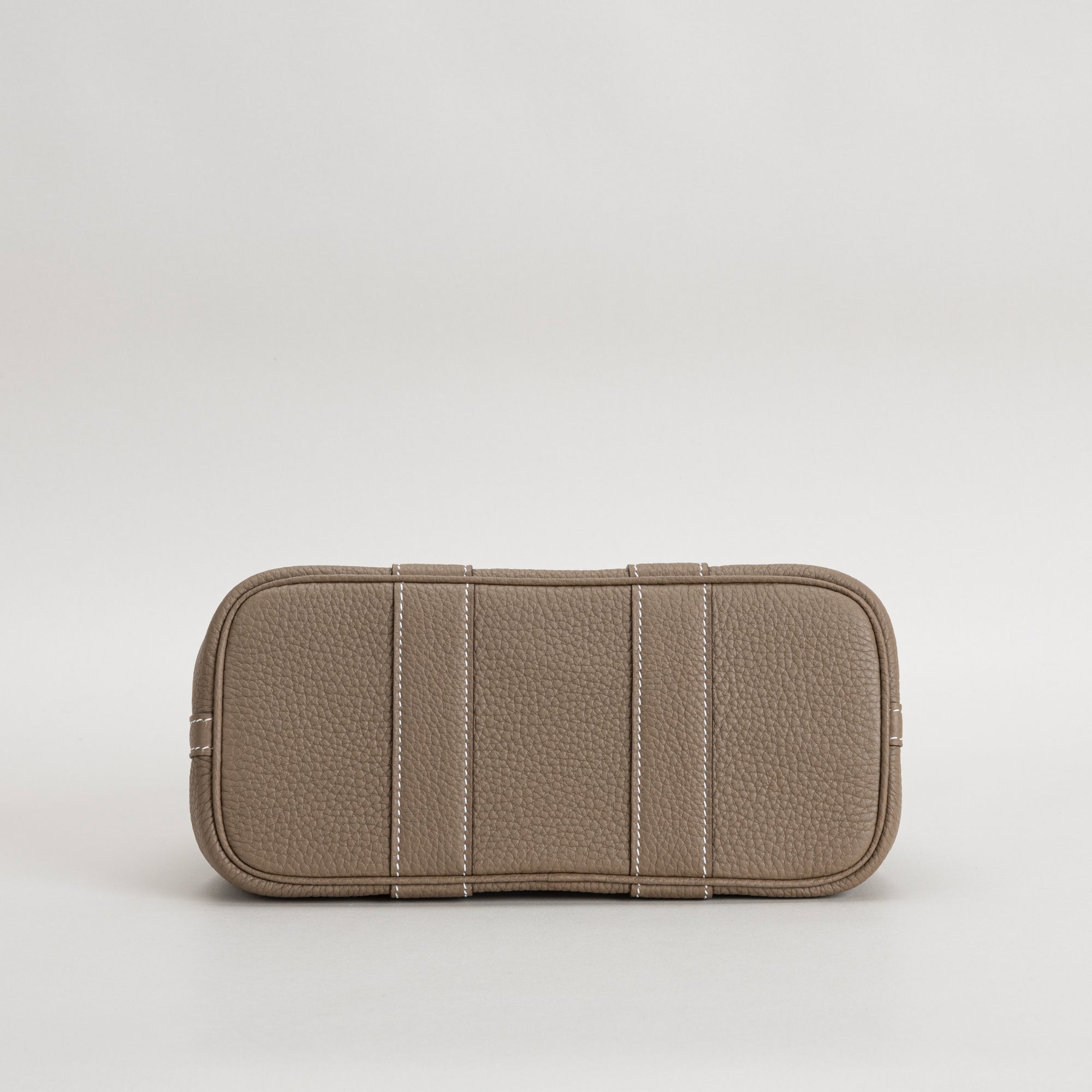 GARDEN PARTY (MINI) NEGONDA LEATHER ETOUPE WITH PALLADIUM HARDWARE (PHW)