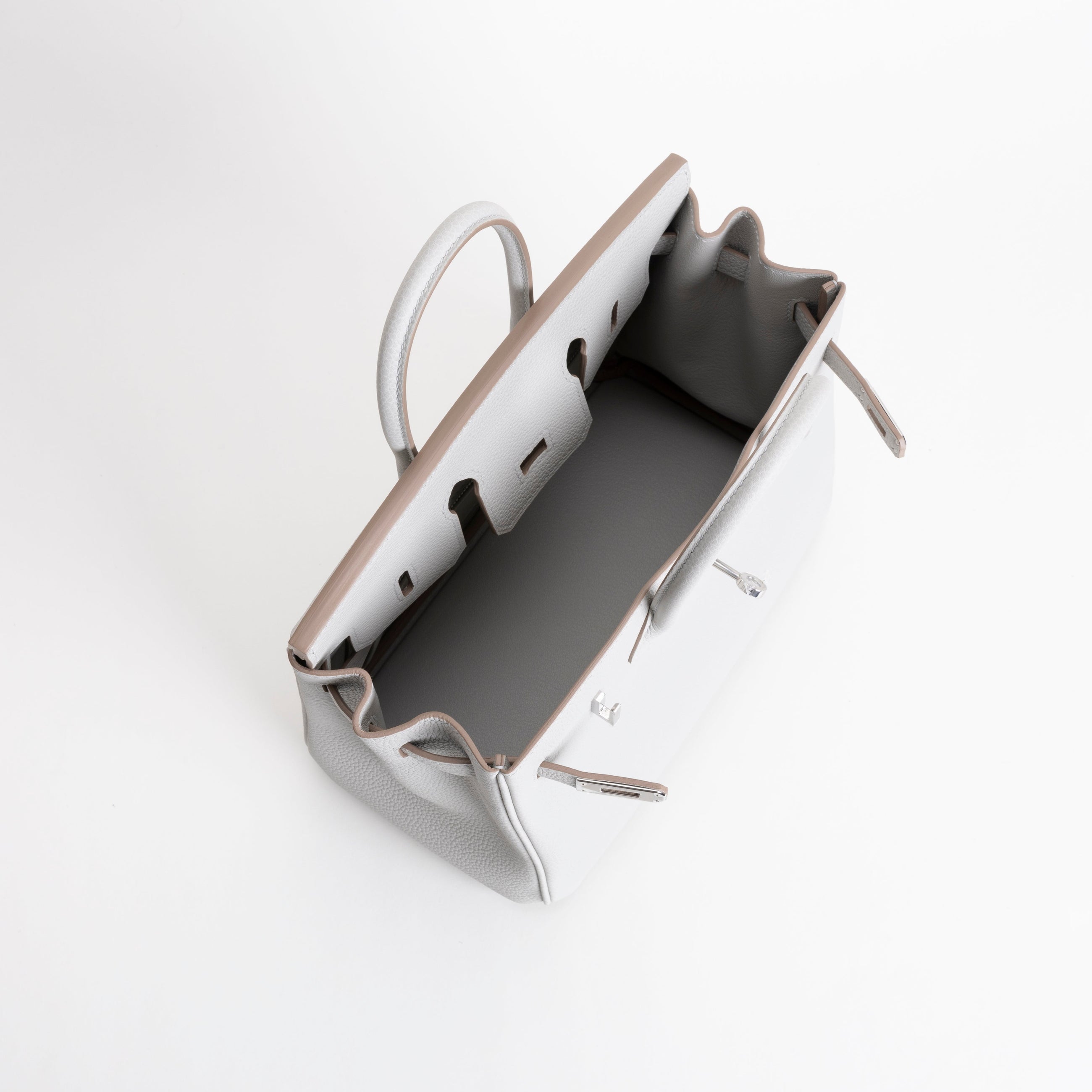 BIRKIN 25 TOGO LEATHER BLEU GLACIER WITH PALLADIUM HARDWARE (PHW)