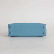 MINI KELLY II (20) EPSOM LEATHER BLEU JEAN WITH PALLADIUM HARDWARE (PHW)