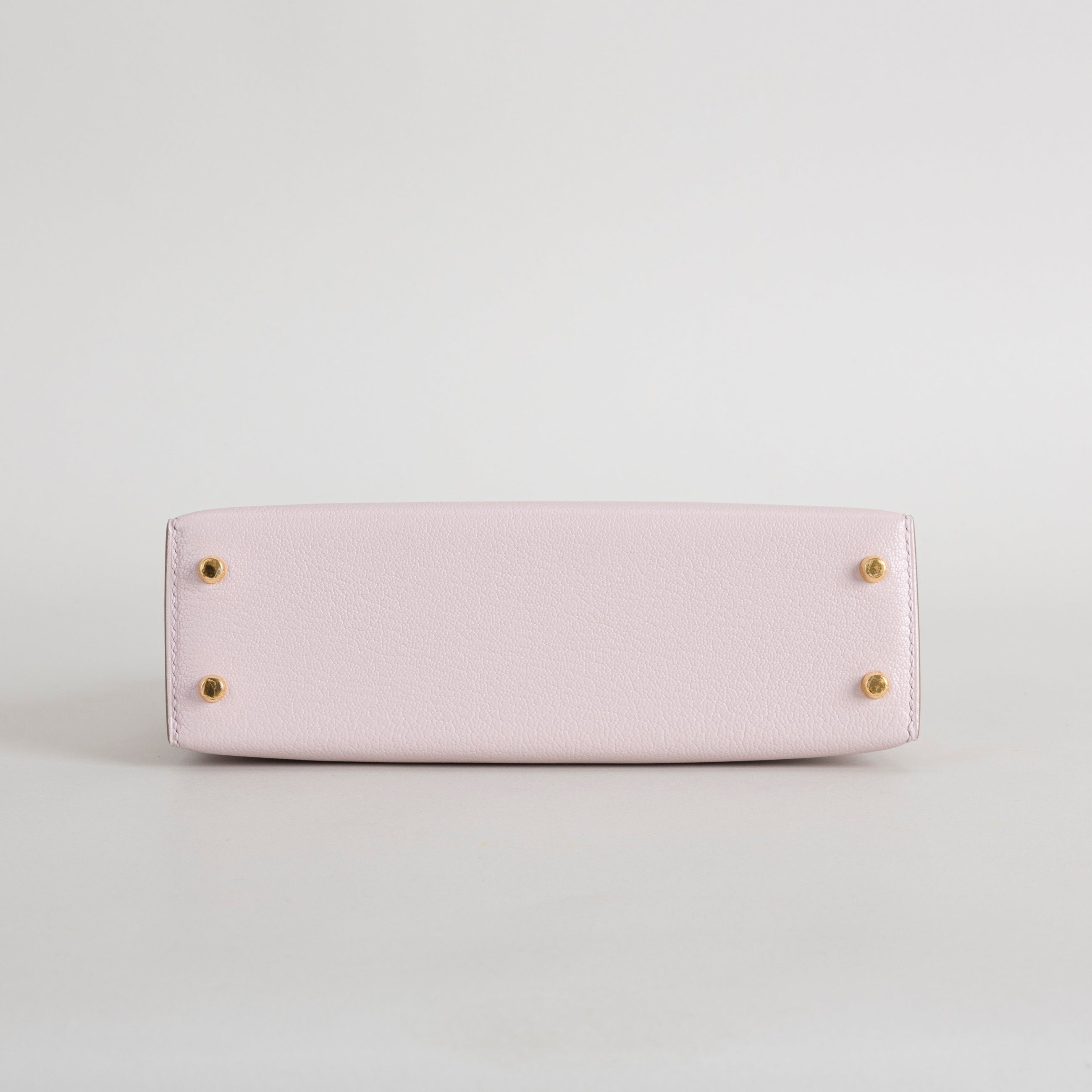 MINI KELLY II (20) CHEVRE LEATHER ROSE DARLING WITH GOLD HARDWARE (GHW)