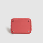 PICOTIN 18 LOCK CLEMENCE LEATHER ROSE AZALEE WITH PALLADIUM HARDWARE (PHW)