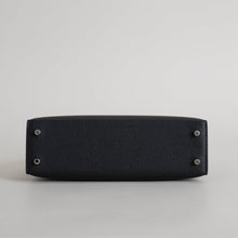 MINI KELLY II (20) TOUCH SHINY MISSISSIPPIENSIS ALLIGATOR LEATHER & EPSOM LEATHER NOIR (BLACK) WITH PALLADIUM HARDWARE (PHW)