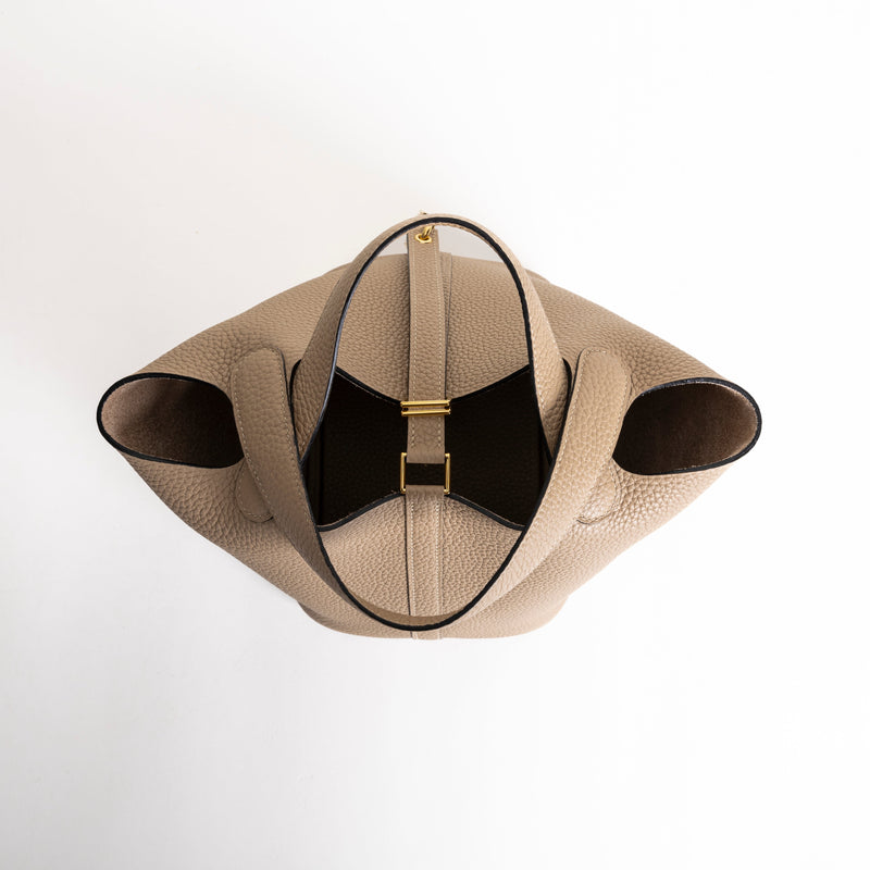 PICOTIN 18 LOCK CLEMENCE LEATHER TRENCH TAURILLON WITH GOLD HARDWARE (GHW)