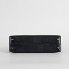 MINI KELLY II (20) LIZARD LEATHER NOIR (BLACK) WITH PALLADIUM HARDWARE (PHW)