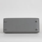 KELLY 25 EPSOM LEATHER GRIS MEYER WITH PALLADIUM HARDWARE (PHW)