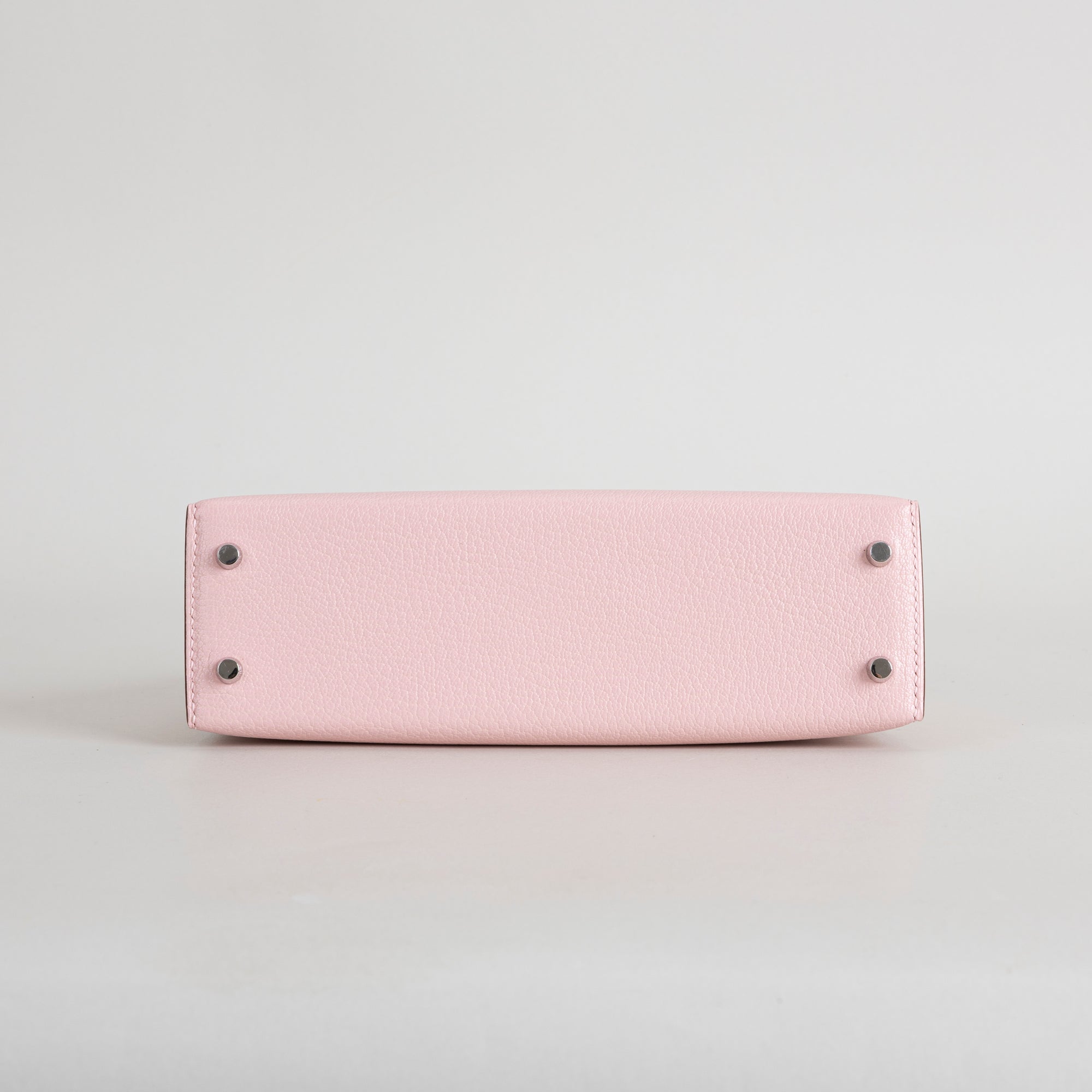 MINI KELLY II (20) CHEVRE LEATHER ROSE SAKURA WITH PALLADIUM HARDWARE (PHW)