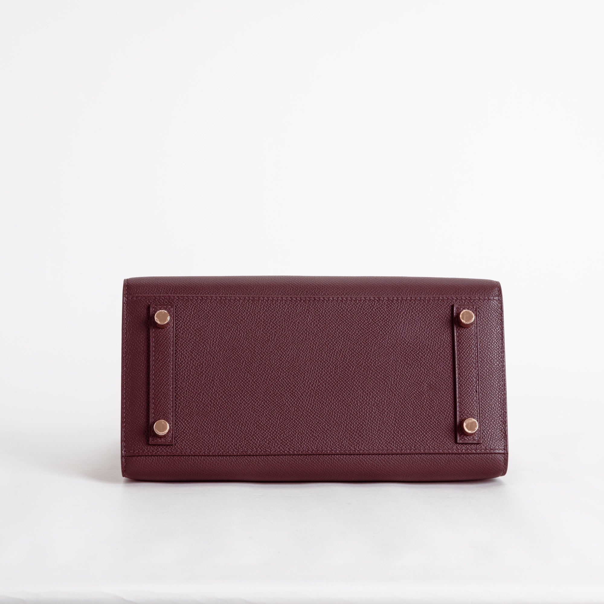 BIRKIN 25 EPSOM LEATHER (SELLIER SHAPE) ROUGE SELLIER WITH ROSE GOLD HARDWARE (RGHW)
