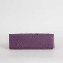 KELLY POCHETTE OSTRICH LEATHER ANEMONE WITH ROSE GOLD HARDWARE (RGHW)