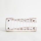 KELLY 25 NILOTICUS CROCODILE (MATTE) LEATHER HIMALAYA WITH PALLADIUM HARDWARE (PHW)