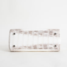 KELLY 25 NILOTICUS CROCODILE (MATTE) LEATHER HIMALAYA WITH PALLADIUM HARDWARE (PHW)