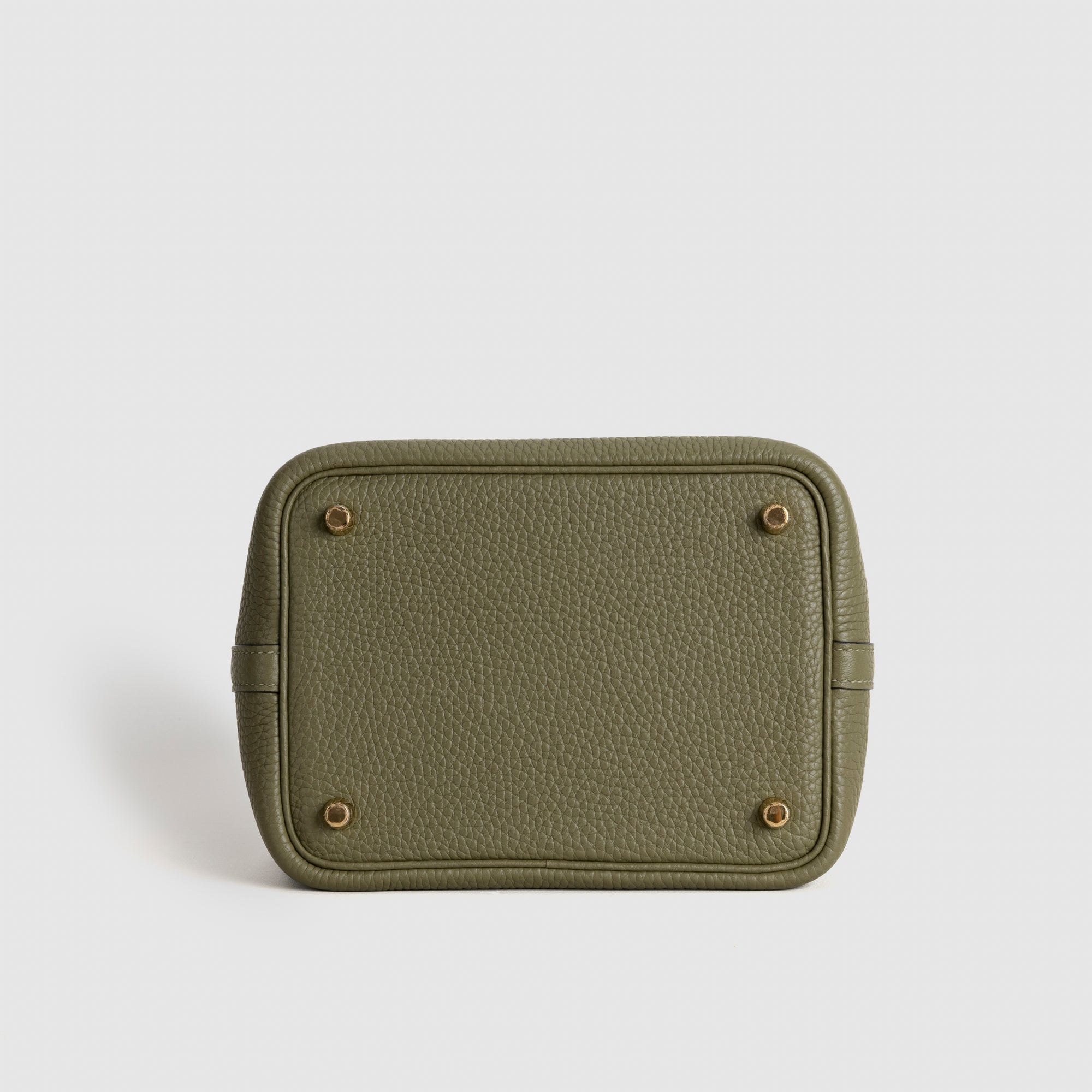 PICOTIN 18 LOCK CLEMENCE LEATHER VERT OLIVE WITH GOLD HARDWARE (GHW)