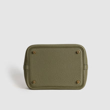 PICOTIN 18 LOCK CLEMENCE LEATHER VERT OLIVE WITH GOLD HARDWARE (GHW)