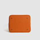PICOTIN 22 LOCK CLEMENCE LEATHER ORANGE WITH GOLD HARDWARE (GHW)