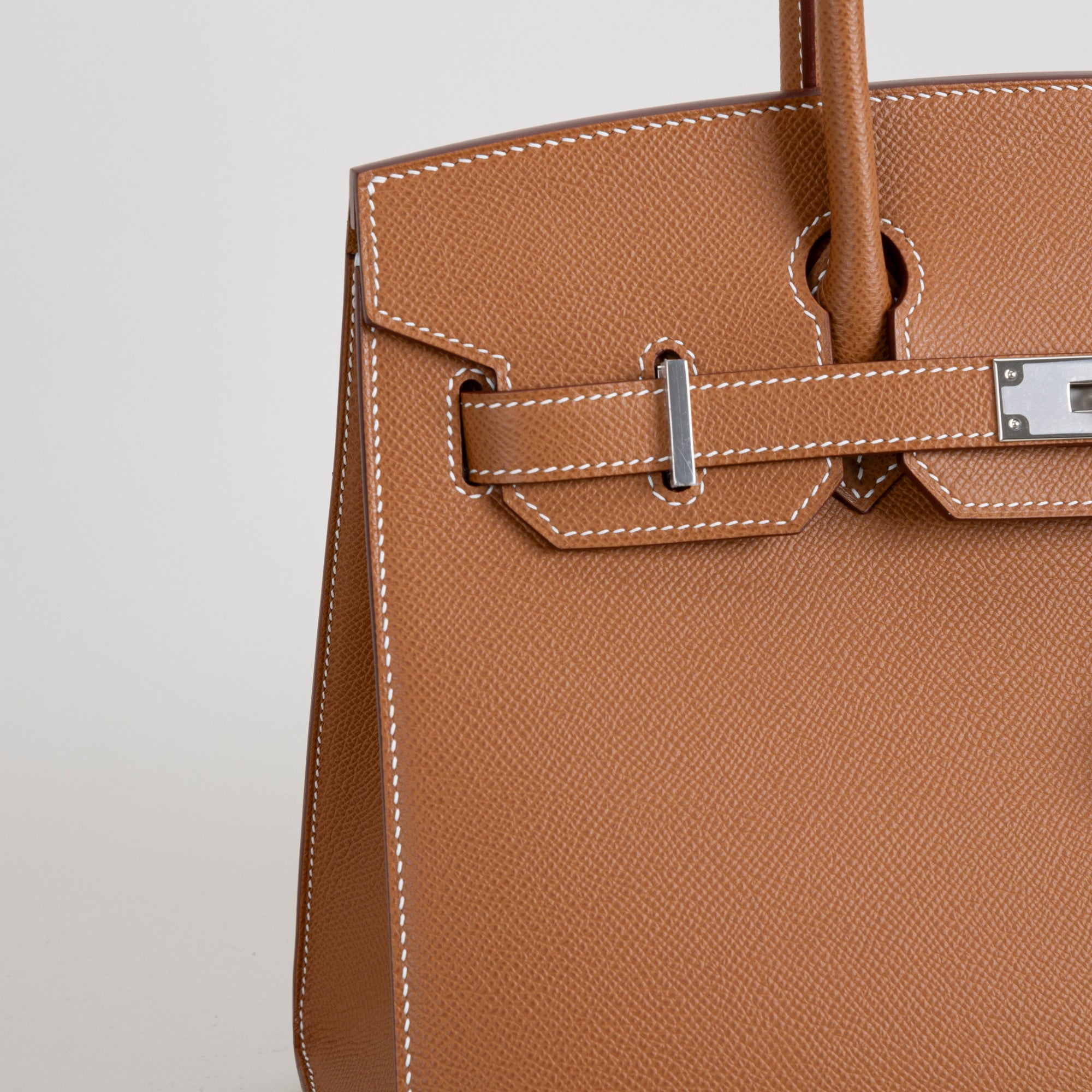 BIRKIN 30 EPSOM LEATHER (SELLIER SHAPE) GOLD WITH PALLADIUM HARDWARE (PHW)