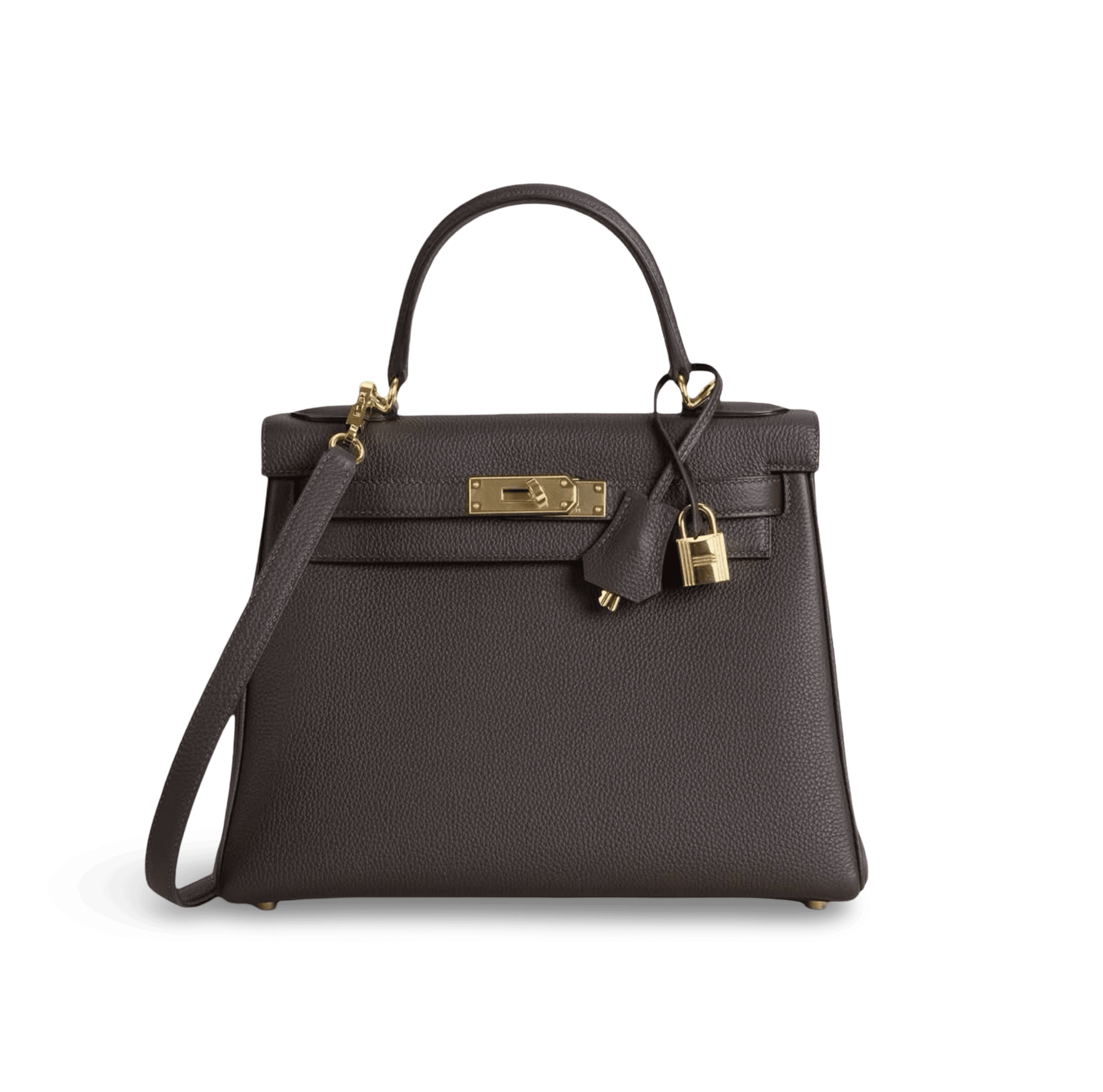 KELLY 28 TOGO LEATHER CHOCOLAT WITH GOLD HARDWARE (GHW)