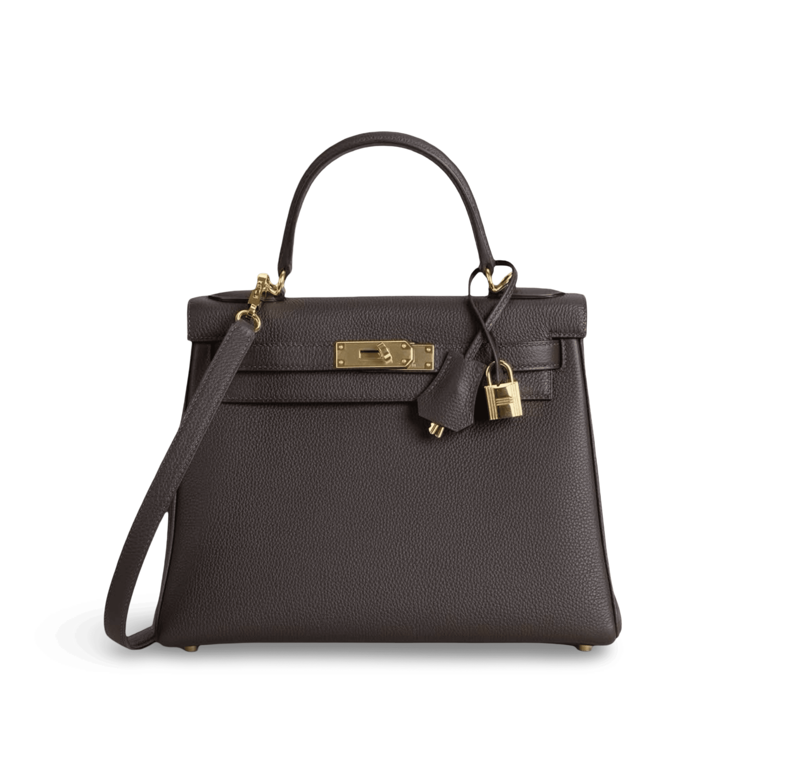 KELLY 28 TOGO LEATHER CHOCOLAT WITH GOLD HARDWARE (GHW)
