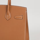BIRKIN 30 EPSOM LEATHER (SELLIER SHAPE) GOLD WITH PALLADIUM HARDWARE (PHW)