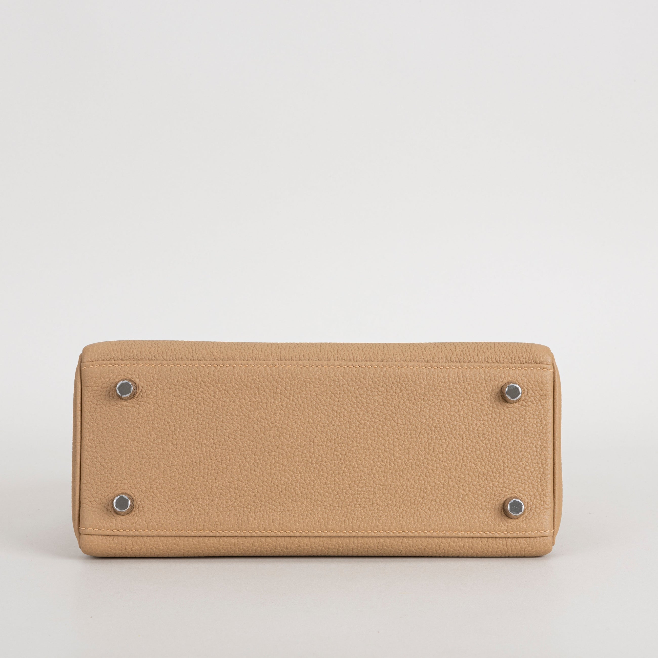 KELLY 25 TOGO LEATHER CHAI WITH PALLADIUM HARDWARE (PHW)