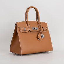 BIRKIN 30 EPSOM LEATHER (SELLIER SHAPE) GOLD WITH PALLADIUM HARDWARE (PHW)