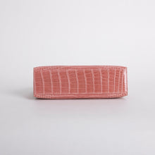 KELLY POCHETTE SHINY MISSISSIPPIENSIS ALLIGATOR LEATHER TERRE CUITE WITH PALLADIUM HARDWARE (PHW)