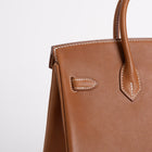 BIRKIN 25 FAUVE BARENIA LEATHER GOLD WITH GOLD HARDWARE (GHW)