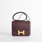 CONSTANCE 18 (MINI) SWIFT LEATHER BORDEAUX WITH GOLD HARDWARE (GHW)