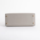 KELLY 28 EPSOM LEATHER GRIS ASPHALTE WITH GOLD HARDWARE (GHW)