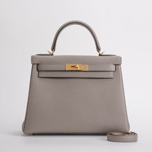 KELLY 28 TOGO LEATHER GRIS ASPHALTE WITH GOLD HARDWARE (GHW)