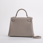 KELLY 28 TOGO LEATHER GRIS ASPHALTE WITH GOLD HARDWARE (GHW)