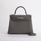 KELLY 28 TOGO LEATHER ETAIN WITH PALLADIUM HARDWARE (PHW)
