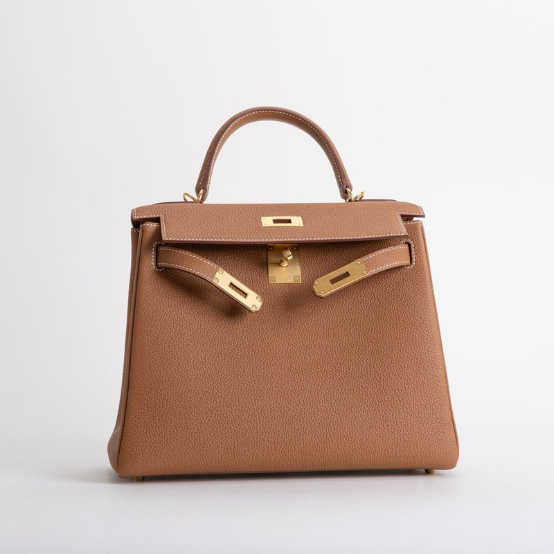 KELLY 28 TOGO LEATHER GOLD WITH GOLD HARDWARE (GHW)