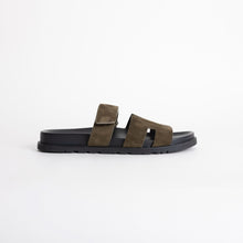 CHYPRE SANDALS SUEDE VERT FORET