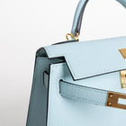 MINI KELLY II (20) EPSOM LEATHER BLEU ZEPHYR WITH GOLD HARDWARE (GHW)