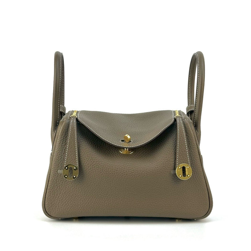 LINDY 26 CLEMENCE LEATHER ETOUPE WITH GOLD HARDWARE (GHW)