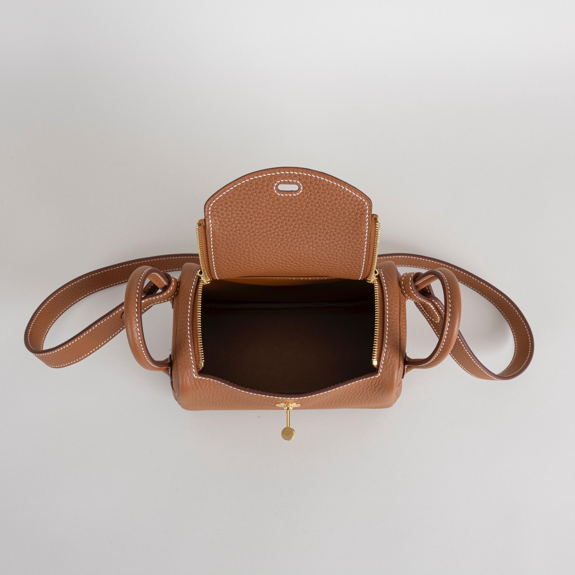 MINI LINDY 20 CLEMENCE LEATHER GOLD WITH GOLD HARDWARE (GHW)