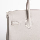BIRKIN 25 TOGO LEATHER BETON WITH PALLADIUM HARDWARE (PHW)