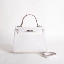 KELLY 25 EPSOM LEATHER GRIS PALE WITH PALLADIUM HARDWARE (PHW)