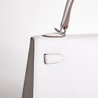 KELLY 25 EPSOM LEATHER GRIS PALE WITH PALLADIUM HARDWARE (PHW)