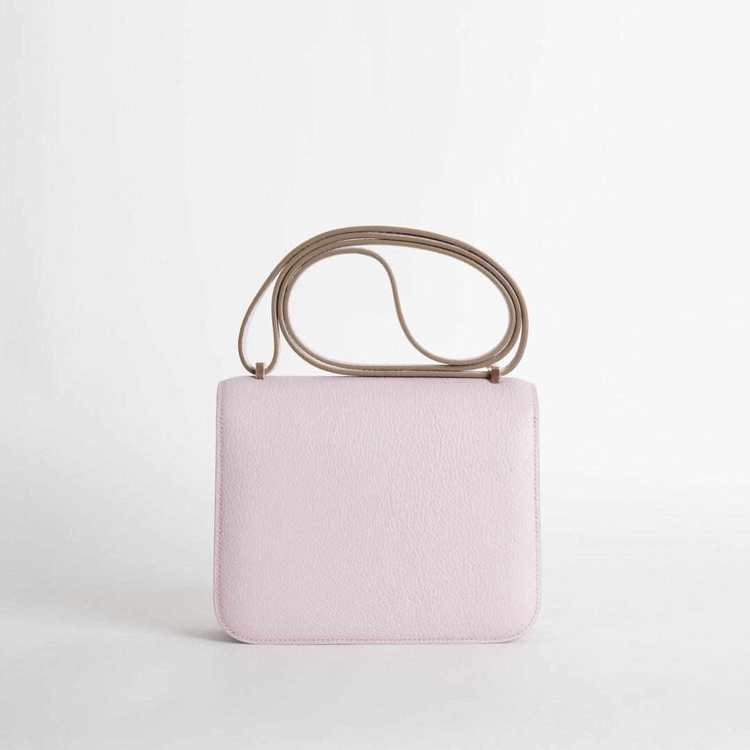 CONSTANCE 18 (MINI) CHEVRE LEATHER MAUVE PALE WITH ROSE GOLD HARDWARE (RGHW)