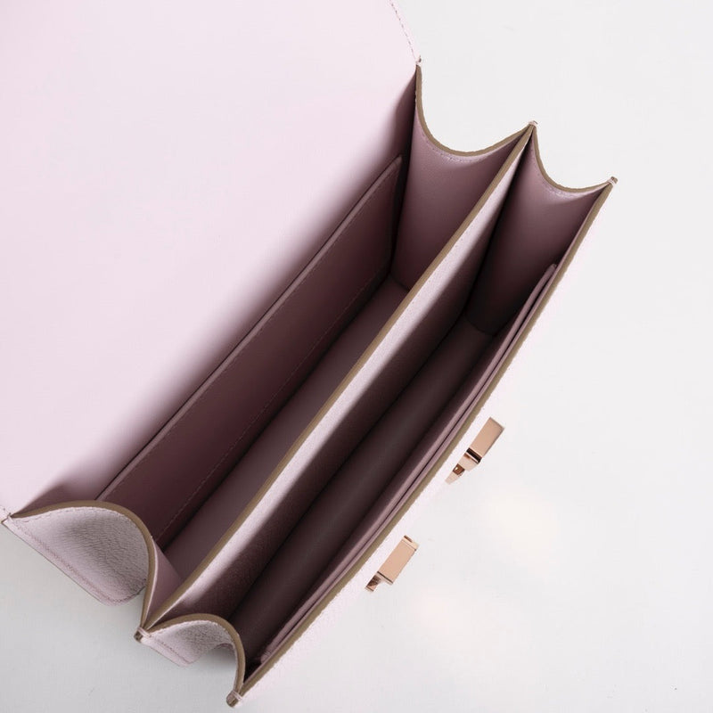 CONSTANCE 18 (MINI) CHEVRE LEATHER MAUVE PALE WITH ROSE GOLD HARDWARE (RGHW)