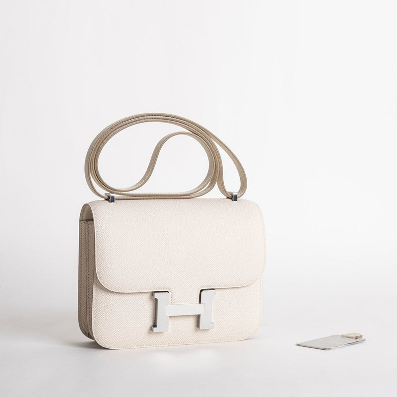 CONSTANCE 18 (MINI) EPSOM LEATHER CRAIE WITH PALLADIUM HARDWARE (PHW)